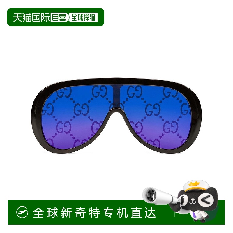 1h可退 香港直邮GUCCI 男士太阳镜 720723J07412340 AW2024 蓝色
