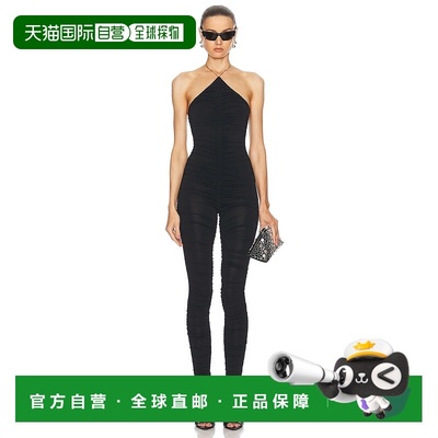1h可退 香港直邮The Attico 女士 Attico 褶饰挂脖连身裤 247WCO1