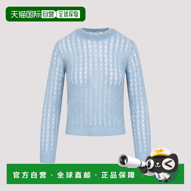 1h可退 香港直邮LOEWE 女士针织毛衣 S540Y14KG75140 SS2025 蓝色