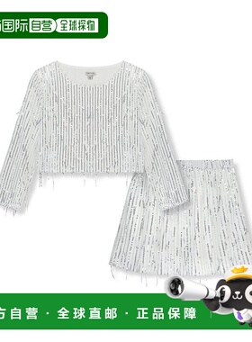 自营Habitual Allover 流苏亮片套装 - 灰色 美国奥莱直发