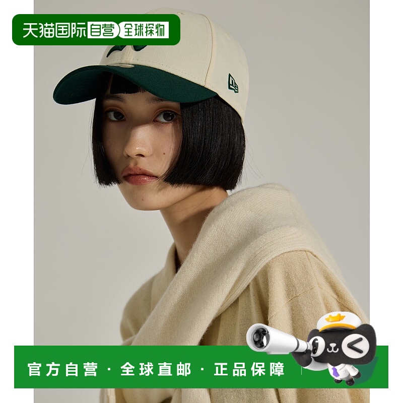 1h可退 日本直邮NEW ERA 女装 BASICKS联名 Athletics棒球帽 半透