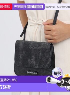 韩国直邮acne studios platt裂痕做旧皮革单肩斜挎包百搭A10294