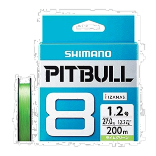 【日本直邮】禧玛诺PITBULL路亚海钓线PE线8编200米1.5号绿色31.7
