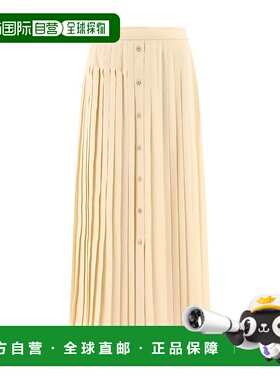 【99新未使用】香港直邮Prada 褶裥半身裙 P103XLS2311YKT百褶