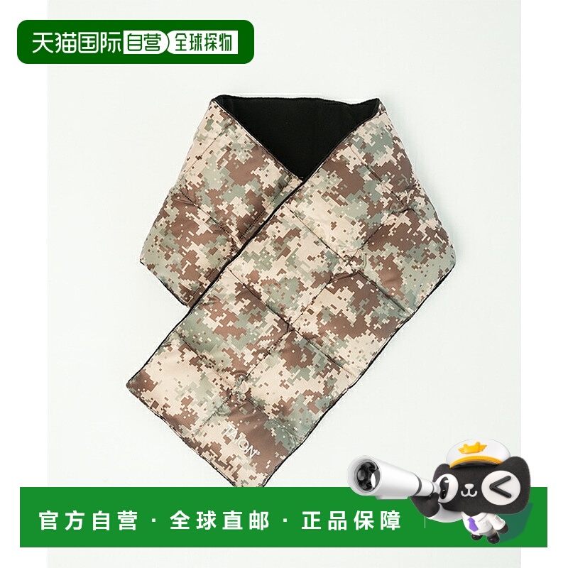 日本直邮TAION 羽绒围巾男女通用短款加厚95% 羽绒尼龙绗缝抓绒内