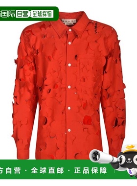 香港直邮MARNI 男士衬衫 CUMU0332S0USR01200R63 SS2025红色男装