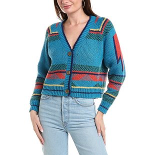 【美国奥莱】直发 MOTHER Denim x Bowie 插肩短款开衫 - 蓝色