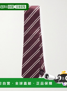 1h可退 香港直邮潮奢 Tom Ford 汤姆 福特 男士 8cm 条纹真丝提花