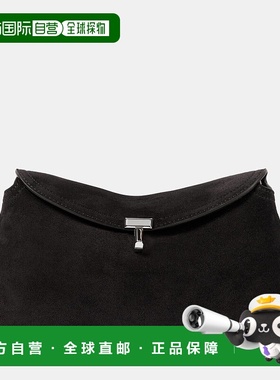 香港直邮潮奢 TOTÊME 女士 T-Lock suede clutch 单肩包 004162