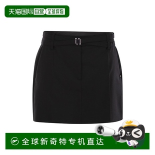 Fify 1h可退 女士 香港直邮Sportmax 连腰带迷你半身裙 斯宝麦斯
