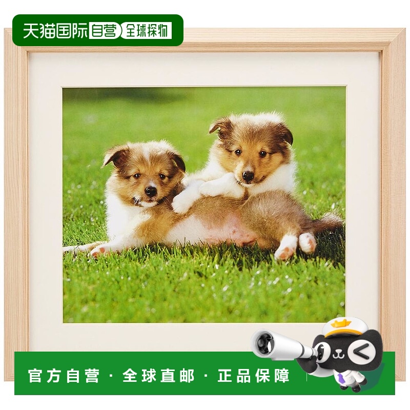 【日本直邮】Fujicolor富士胶片 木制M12相框 米色 403170