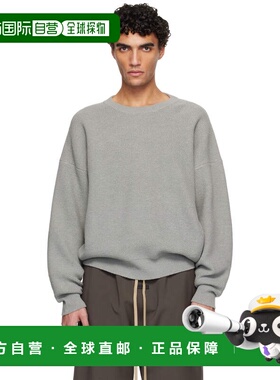1h可退 香港直邮潮奢 essentials fear of god 男士 灰色 Wool Ri
