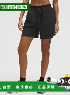 自营1h可退 欧洲直邮LULULEMON露露乐檬 Pace Rival高腰短裤 13厘