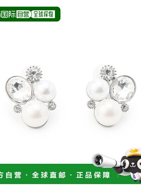1h可退 日本直邮23区 女士 珍珠混搭三角 闪亮耳饰 AS3DLS0027