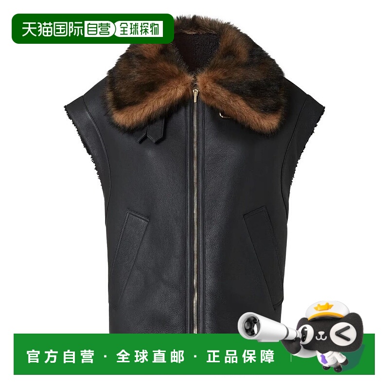 1h可退 香港直邮FENDI 女士马甲 FM5434AHBDF0GME AW2025 黑色 AV