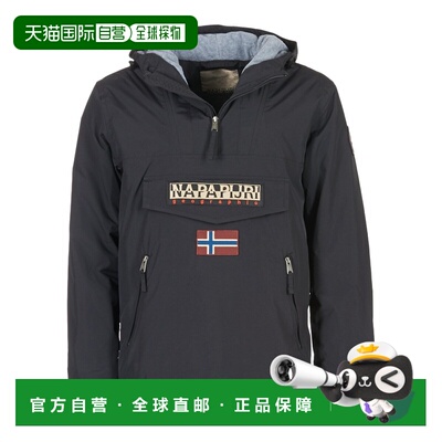 欧洲直邮Napapijri 男士 RAINFOREST WINTER POCKET 派克大衣 黑
