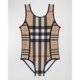 Size Mixed Burberry Girl Nigella Check Swimsuit