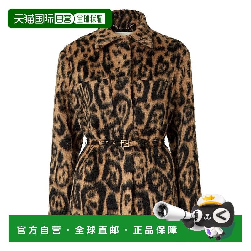 1h可退 香港直邮FENDI 女士外套 FJ7561AVJF176 AW2025 棕色 Fend