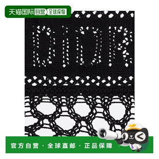黑色 香港直邮DIOR AW2022 31SOC502A922C900 徽标网眼 女士袜子