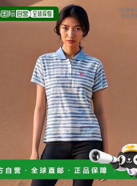 日本直邮LUCENT 女式比赛衬衫蓝色网球 XLP9037 女式短袖