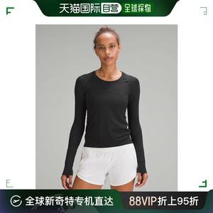 日潮跑腿Lululemon Swiftly Tech跑步训练长袖衬衫 2.0 Black/B