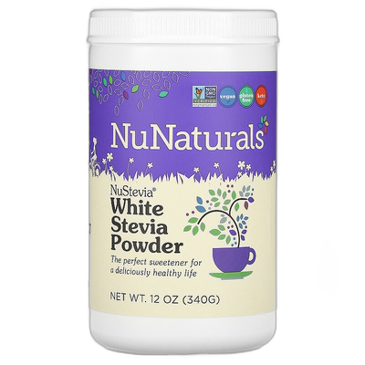 香港直邮NuNaturals,NuStevia甜叶菊冲剂粉，12盎司(340克)