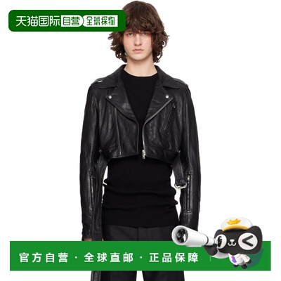香港直邮潮奢 rick owens 瑞克 欧文斯 男士 黑色 Temple Cropped
