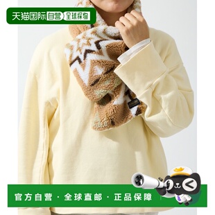 1h可退 日本直邮PENDLETON 男女同款 绒面提花围巾 半环扣设计 柔