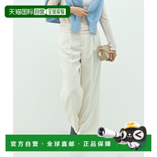 日本直邮NOLLEY 光泽感再生聚酯半宽松西裤 女装 Sophi 1h可退