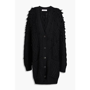 串珠精饰羊毛针织开衫 女士 B3KA00I4RC 华伦天奴 Valentino