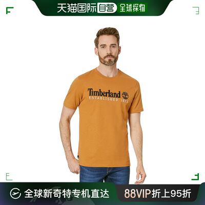 香港直邮潮奢 Timberland 天伯伦 男士 Est. 1973 短袖重身T恤