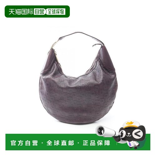 日本直邮中古Gucci古驰女包B级9新Shoulder bag肩包牛皮单肩包紫