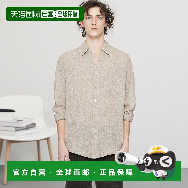 香港直邮Our Legacy 男士 米色 Above 衬衫 M2252AP新款亚麻