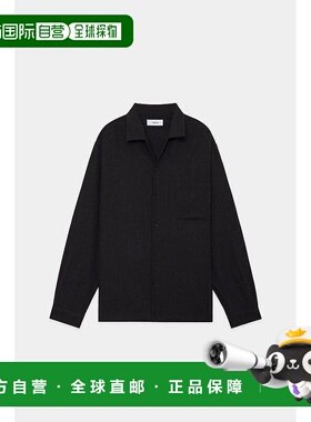 日本直邮marka TUMBLED WOOL SERGE OPEN COLLAR SHIRT