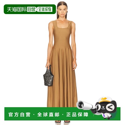 1h可退 香港直邮KHAITE 女士 Jodie 连衣裙 9926511 brown棕色 舒