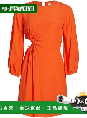 自营ba&sh 女式 Bonica 连衣裙，橙色 - 橙色 美国奥莱直发