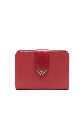 PRADA 女士钱包 1ML0182C7XF068Z SS2025 红色 双折钱包