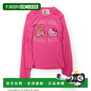 1h可退 日本直邮GALFY x HELLO KITTY男女同款亮片少女风T恤 1610