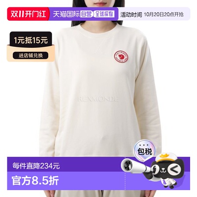 韩国直邮FJALLRAVEN 1960 年标志徽章毛衣 W (87230/113) 长袖T恤