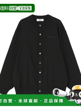 1h可退 日本直邮ZUCCa 女装 LOGO针织短款开衫毛衣 ZU53KO006