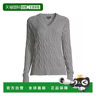 Rose Frayed Cable 1h可退 Sweater Minnie Knit 女 美国直邮