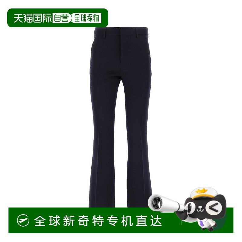 香港直邮Ami Paris 男士休闲裤 HTR801WV0004491 SS2023 黑色羊毛