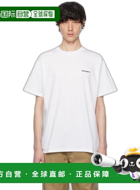 1h可退 香港直邮潮奢 CARHARTT WIP 男士 白色 Script Embroidery