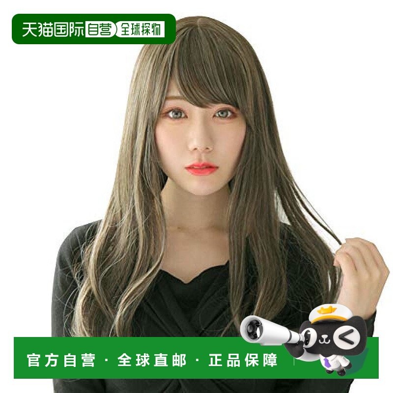 【日本直邮】Clearstone WIGGY RICH侧分刘海长直假发灰绿色正品