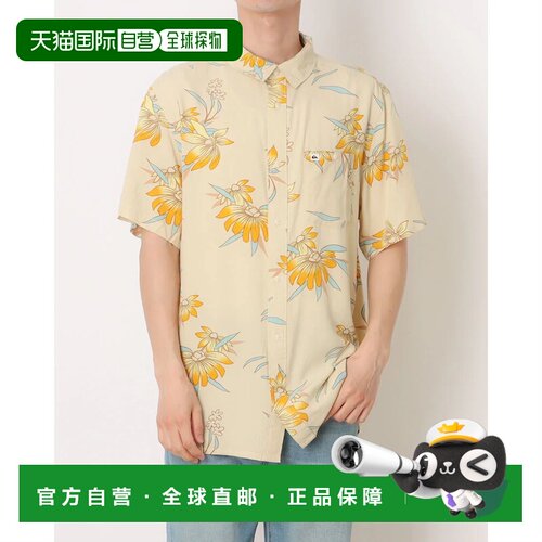 日本直邮QUIKSILVER 男士户外休闲短袖衬衫 COASTAL FLORAL SS EQ