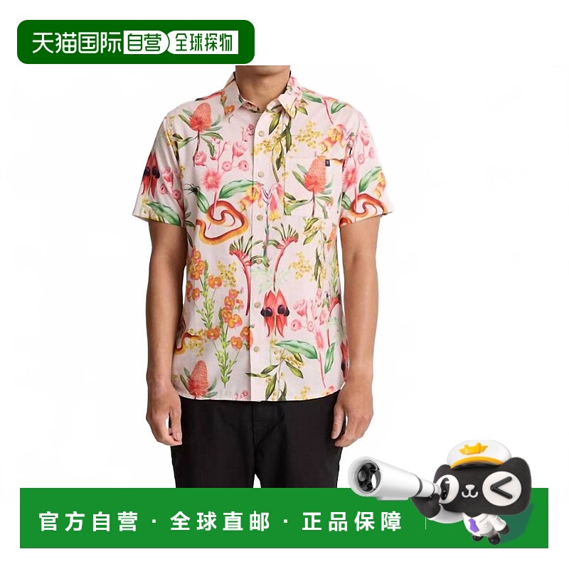 自营roark尘紫旅行短袖纽扣衬衫 美国奥莱直发