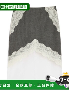 香港直邮Jil Sander 分层式羊毛半身裙包臀裙 J03MA0257J41557