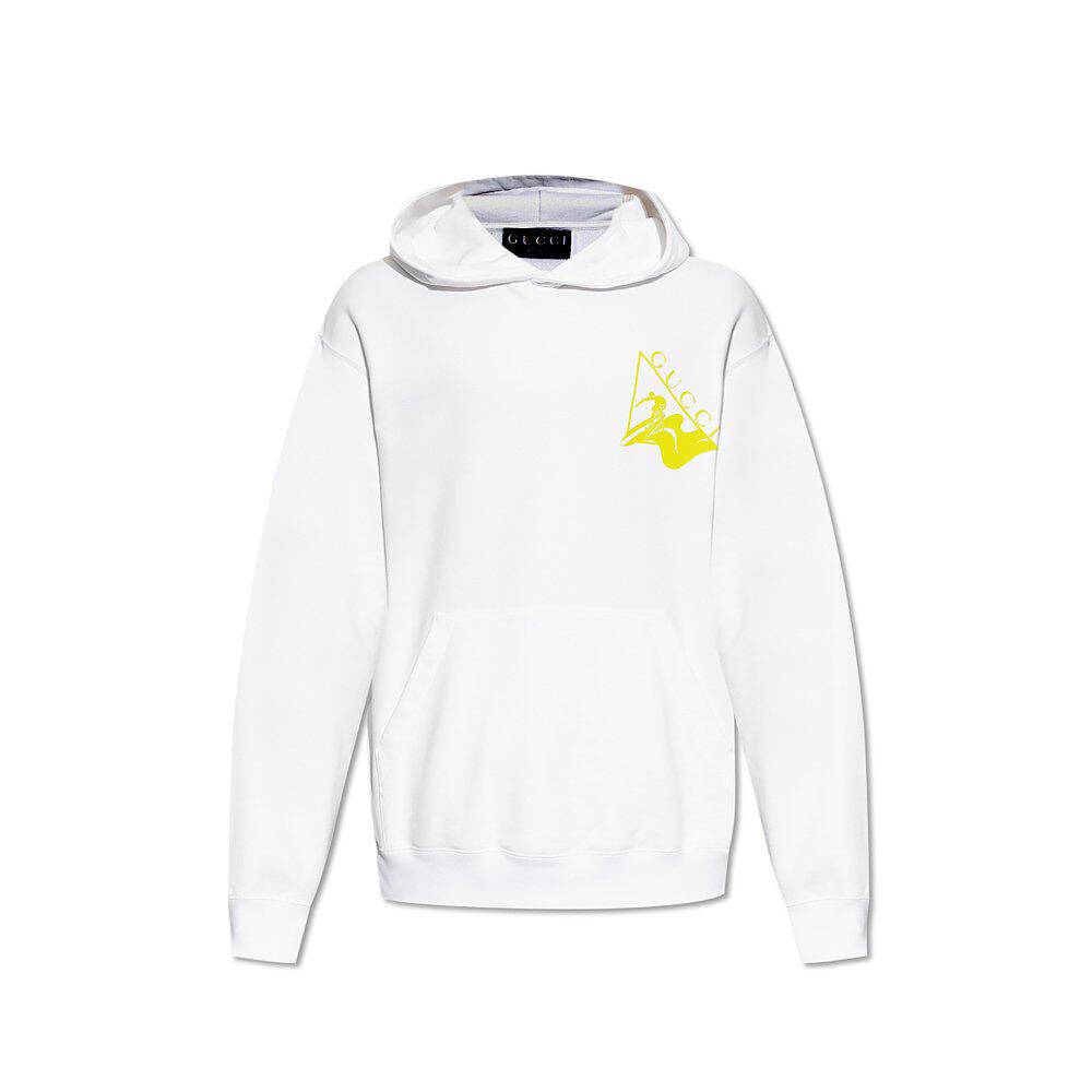 GUCCI 男士卫衣 825129XJG729074 CO 白色 Printed sweatshirt