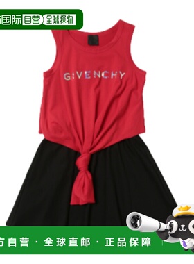 香港直邮Givenchy logo印花无袖连衣裙 H12186