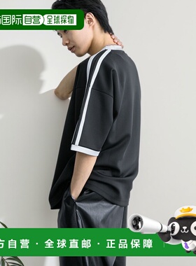 1h可退 日本直邮SENSE OF PLACE 男士光泽感短袖T恤 AA4511S167